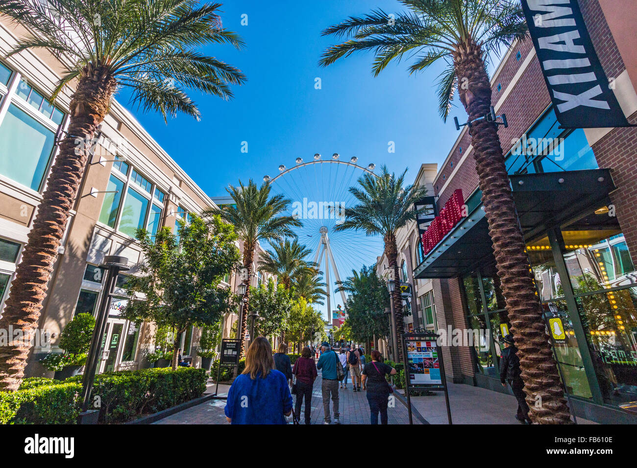 Vista del 550 piedi alto il rullo ruota di osservazione, attualmente le più alte del mondo ruota. La ruota sorge alla fine del Foto Stock