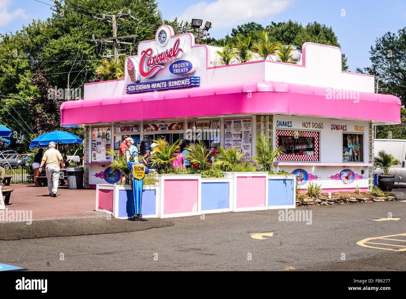 Giostra congelati considera, 346 Waterloo Street, Warrenton, Virginia Foto Stock