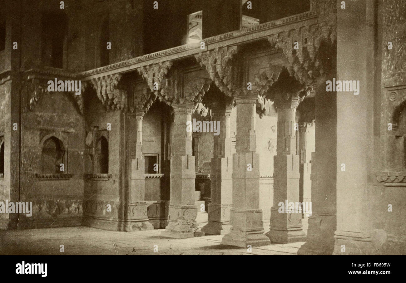 Interno di un tempio di Vishnu, circa 1910 Foto Stock