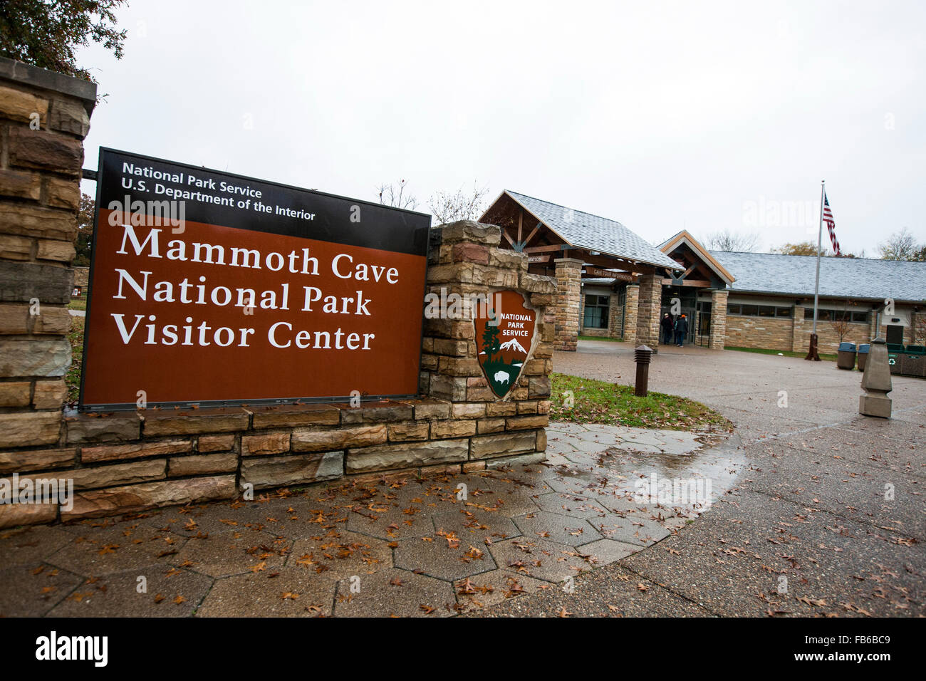 Visitor Center, il Parco nazionale di Mammoth Cave, Kentucky, Stati Uniti d'America Foto Stock