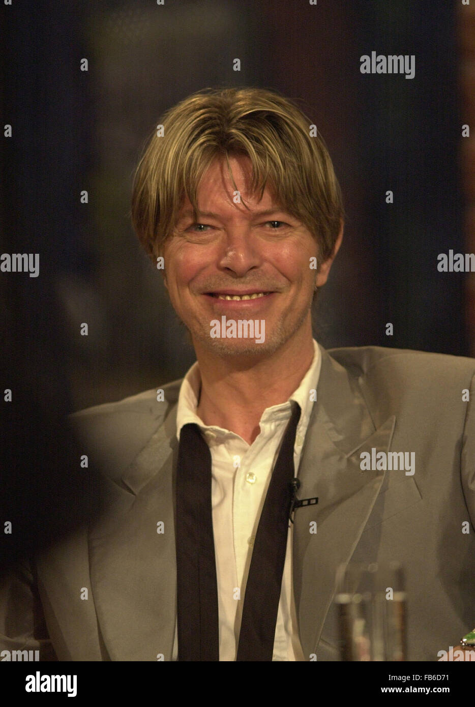 David Bowie, GB, Pop, Saenger Poplegende, Brustbild, laechelnd, HF Foto Stock