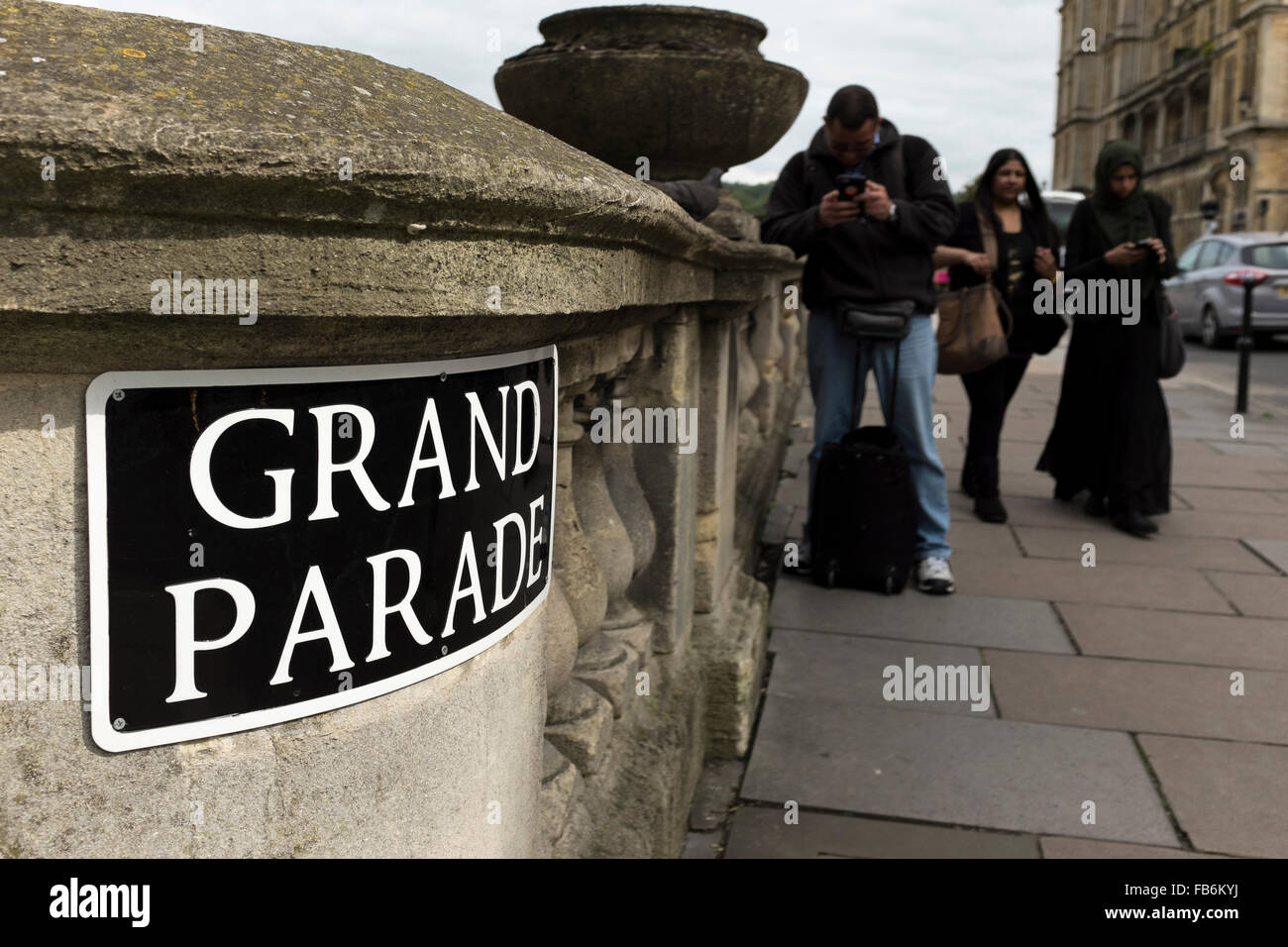 Grand Parade, Bath, Somerset, Regno Unito Foto Stock