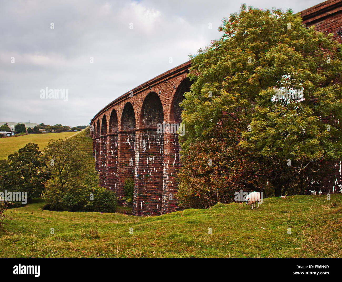 In disuso il viadotto ferroviario a Beck piede Foto Stock