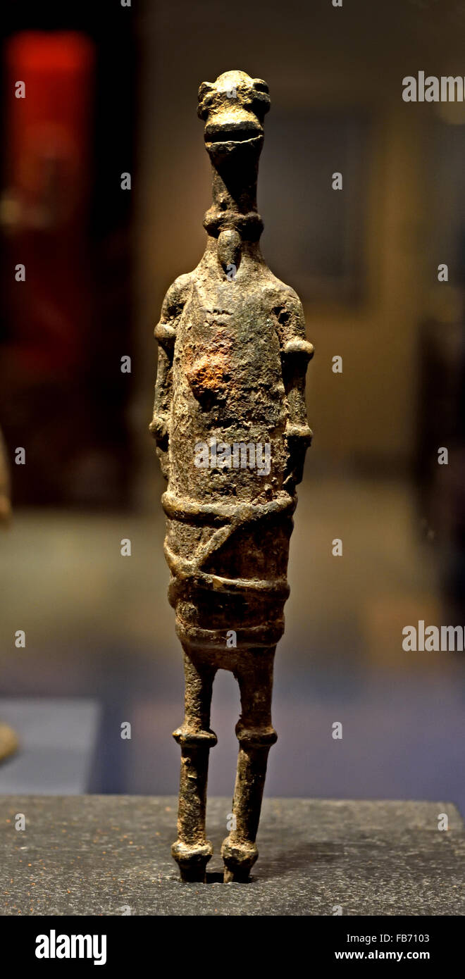 Sao amuleto - Bronzo Kotoko Camerun Africani in Africa Foto Stock