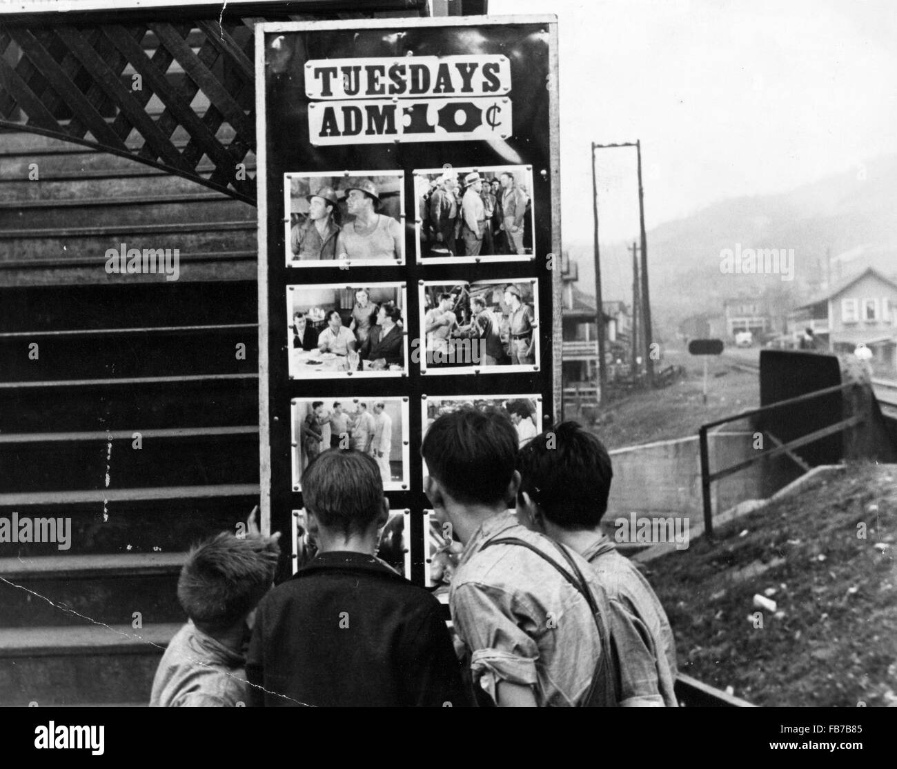 Movie Theater, Omar, West Virginia, America, 1930 Foto Stock