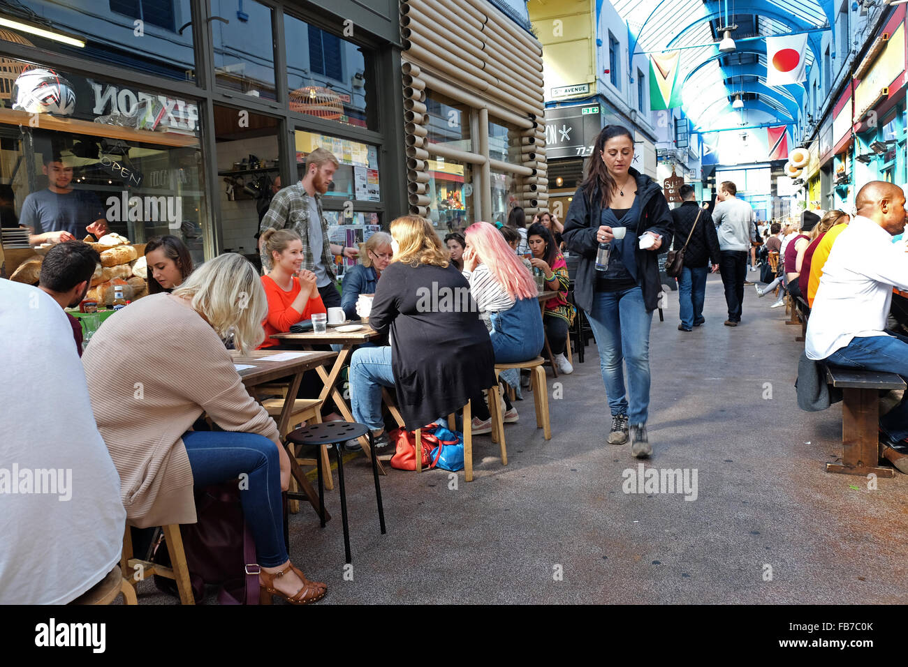 Brixton Village arcade Brixton a sud di Londra Foto Stock