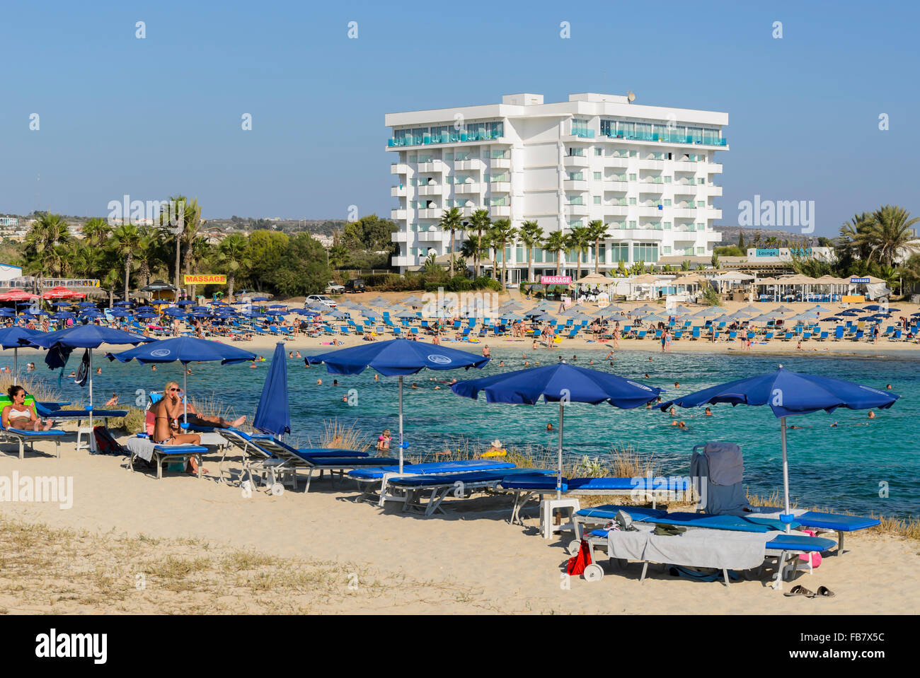 Aya Napa beach, Cipro Foto Stock