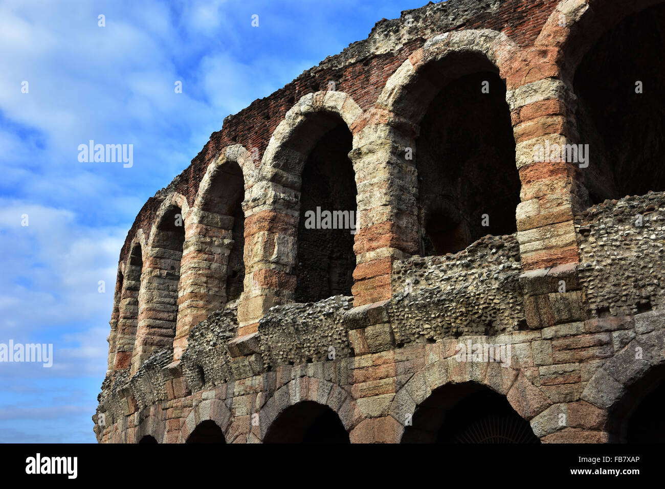 Arena di Verona archi Foto Stock