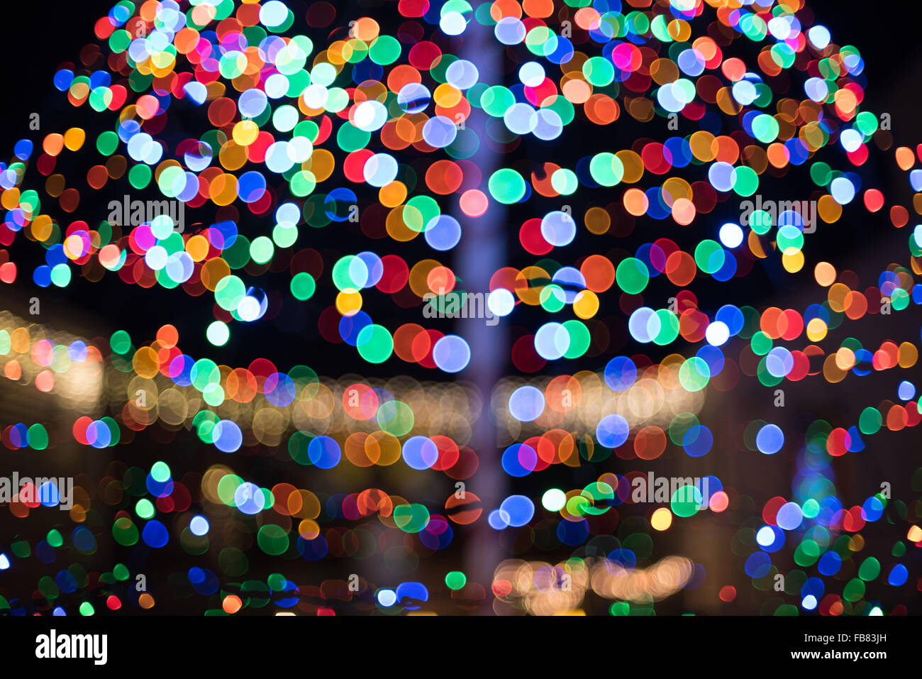 Le luci di Natale Foto Stock
