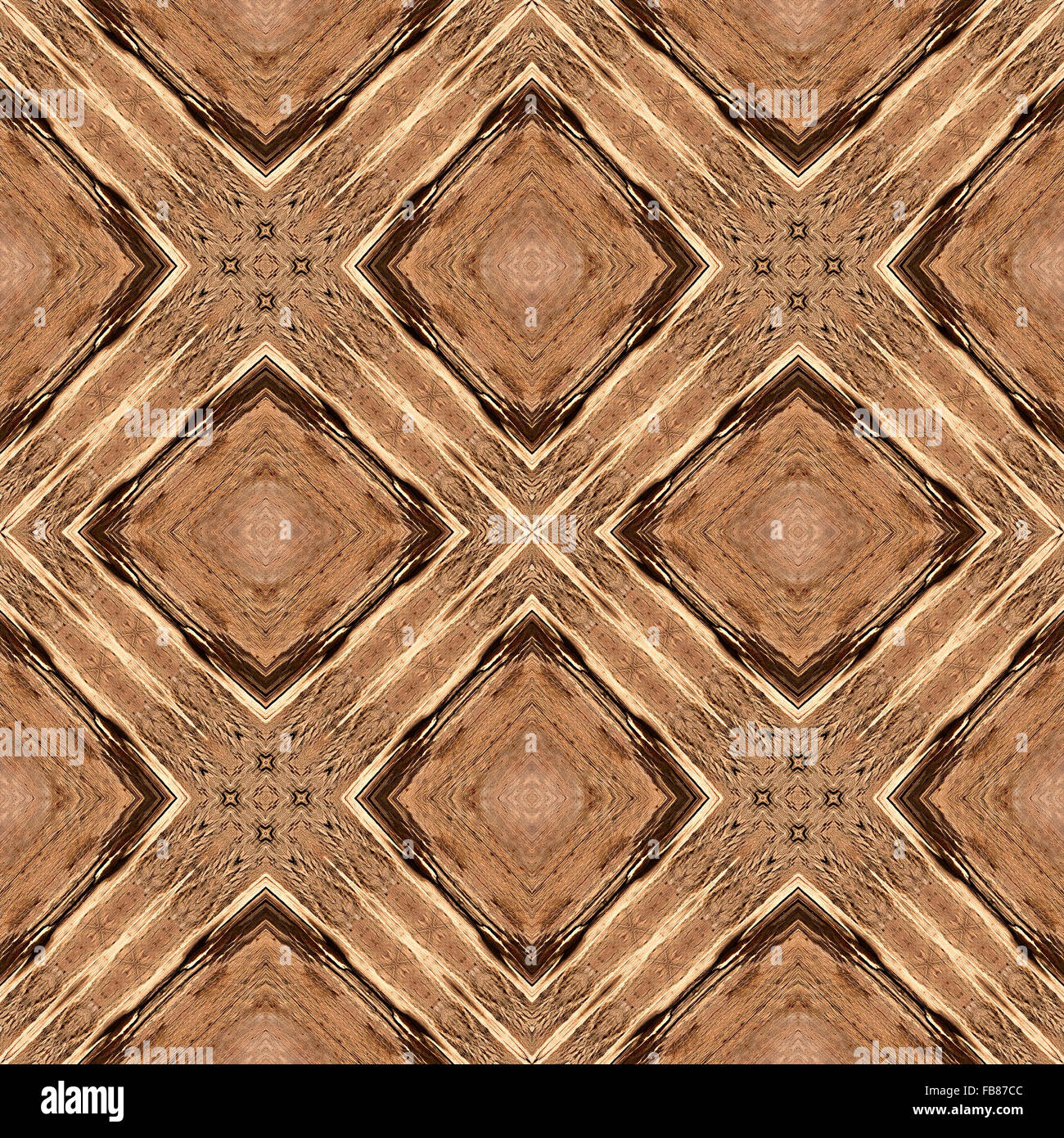 Legno astratta senza giunture di sfondo o texture illustrazione geometrica, intarsio. Foto Stock