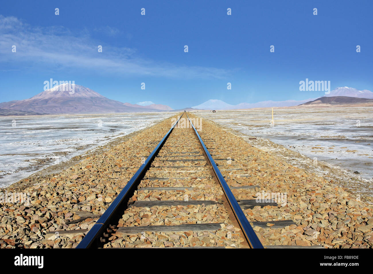 Ferrovia in Bolivia America del Sud Foto Stock