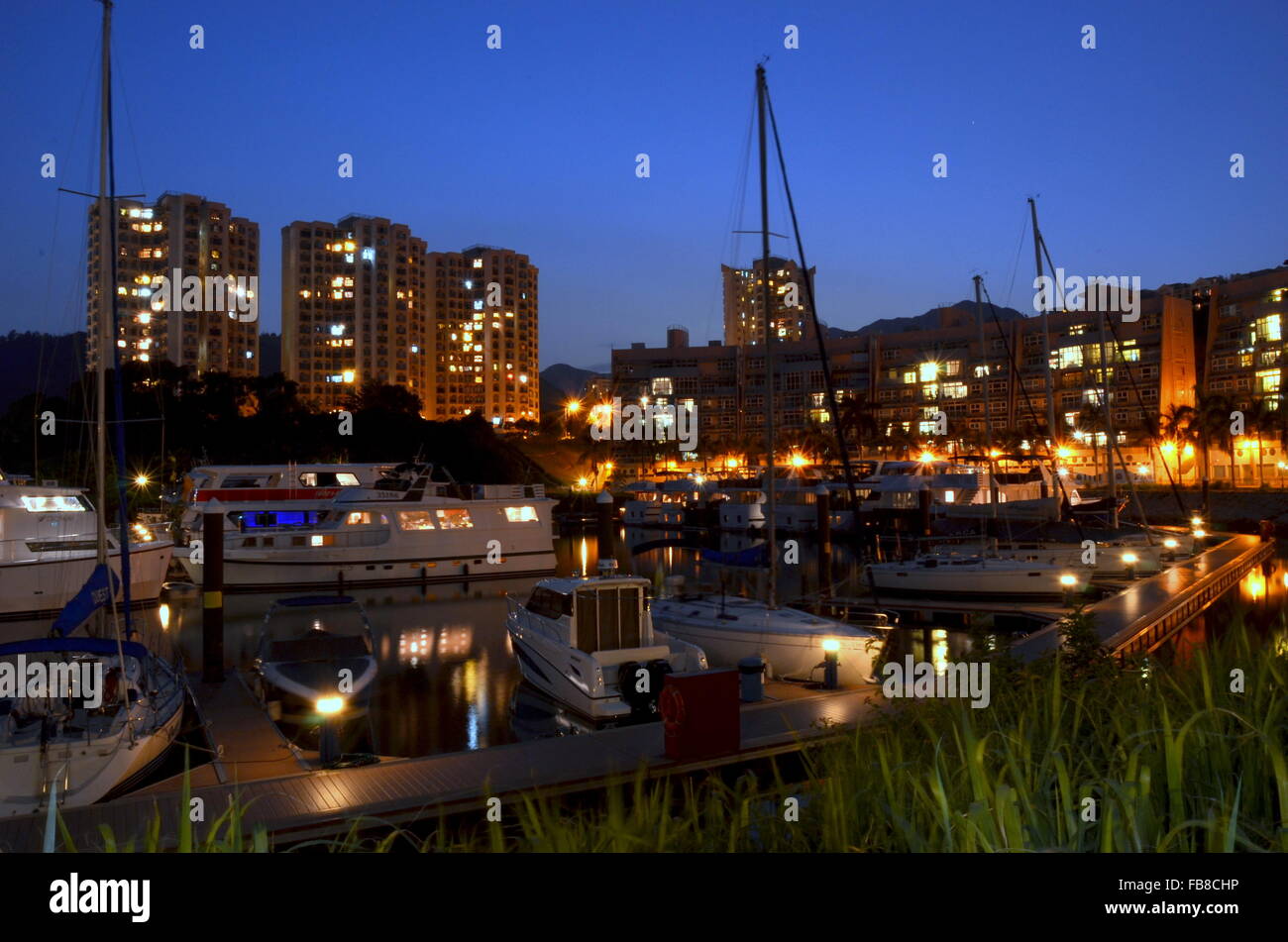 Tramonto al Marina Foto Stock