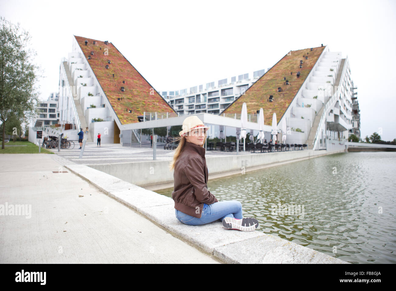 Tourist in Copenhagen Foto Stock