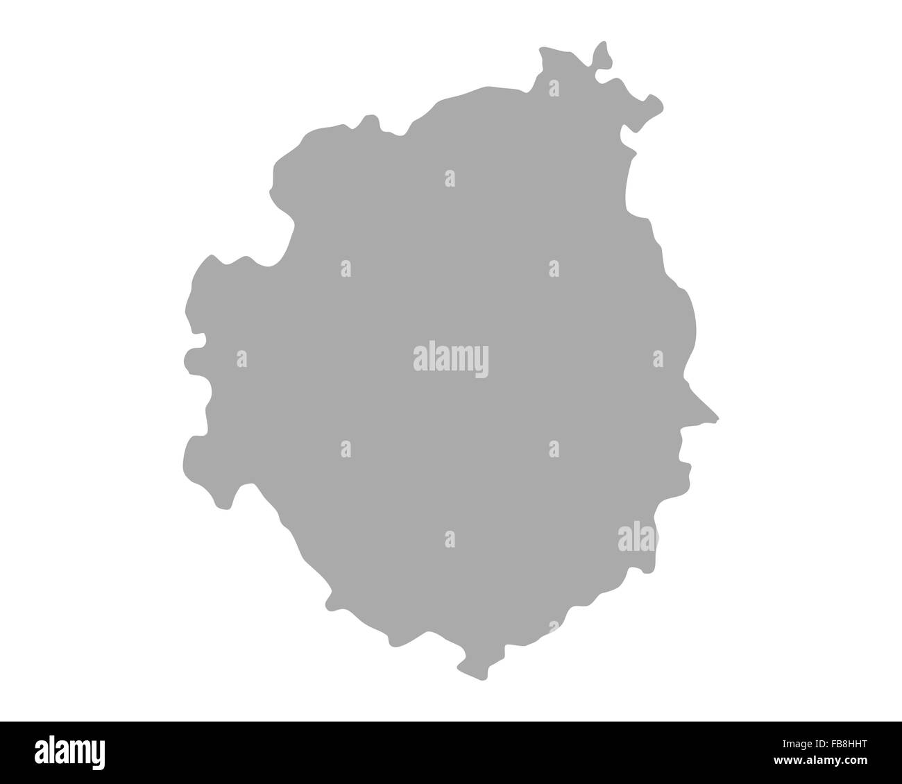 Mappa di Brava Foto Stock