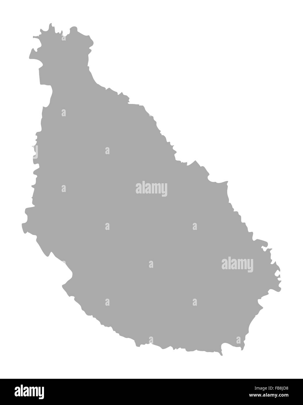 Mappa di Santiago Foto Stock