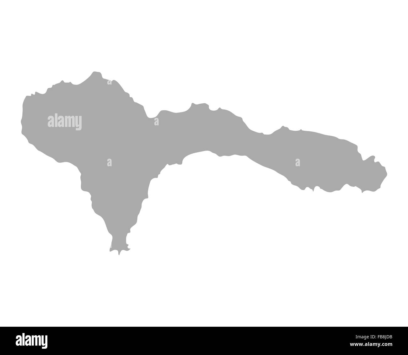 Mappa di São Nicolau Foto Stock