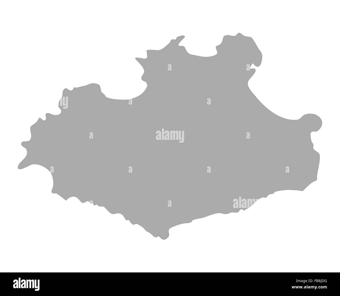 Mappa di Sao Vicente Foto Stock