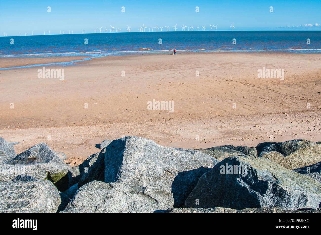 In mare Skegness Inghilterra Lincolnshire Europa Ray Boswell Foto Stock