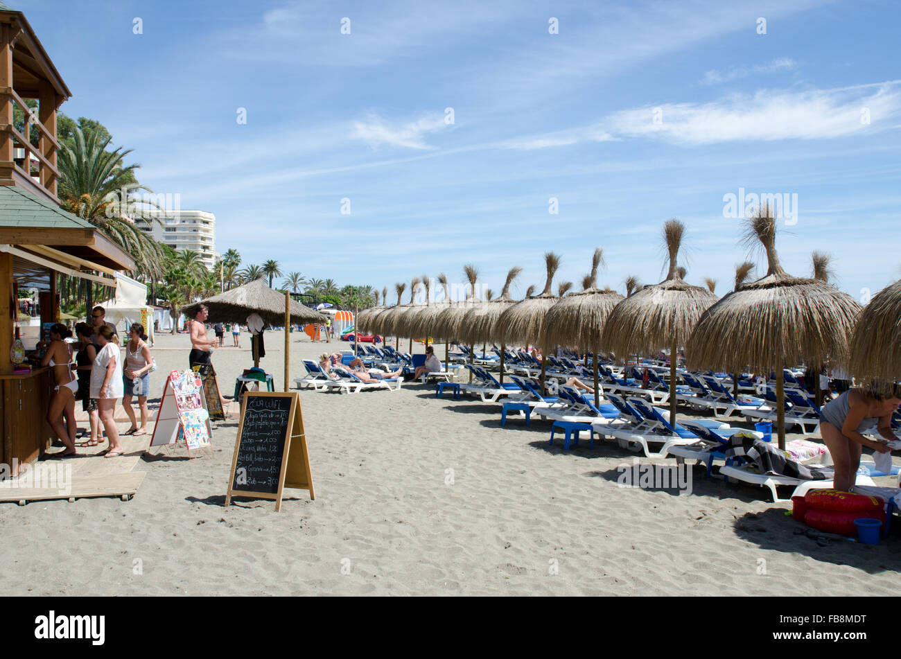 Playa de La Venere in Marbella Foto Stock