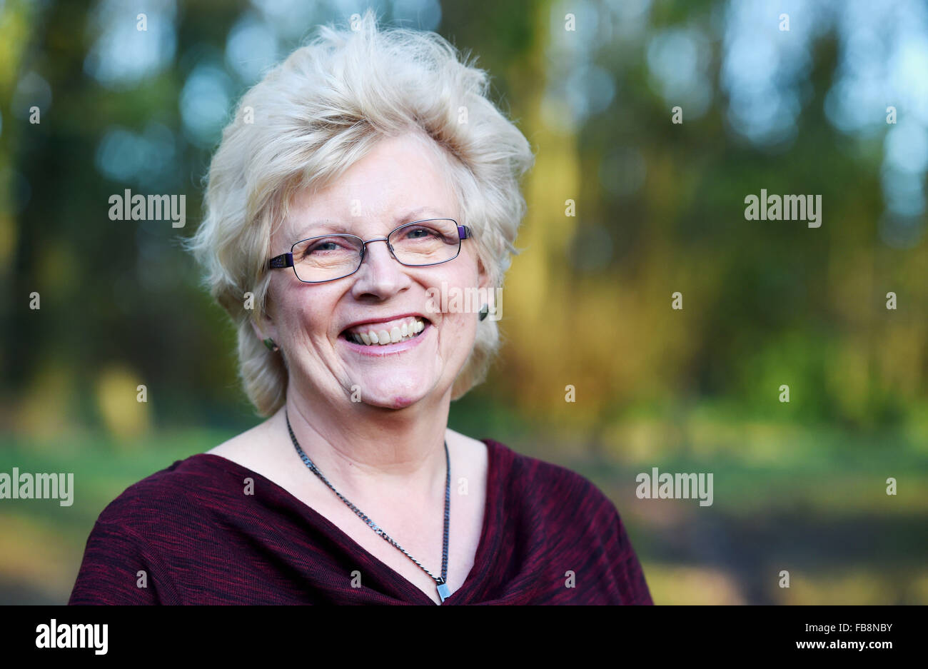 Il Professor Dame Lesley Fallowfield il Direttore e professore di Psycho-Oncology a SHORE-C in base all'Università del Sussex Foto Stock