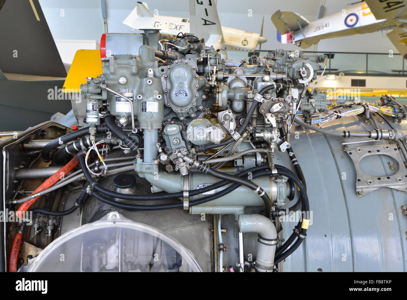 Motore Jet internals Foto Stock