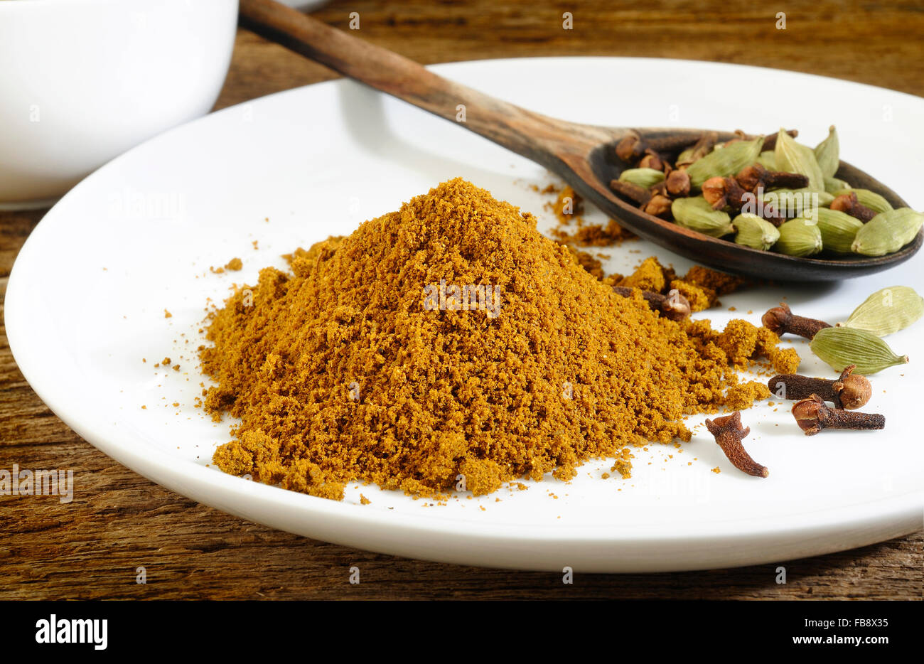 Garam Masala in polvere Foto Stock