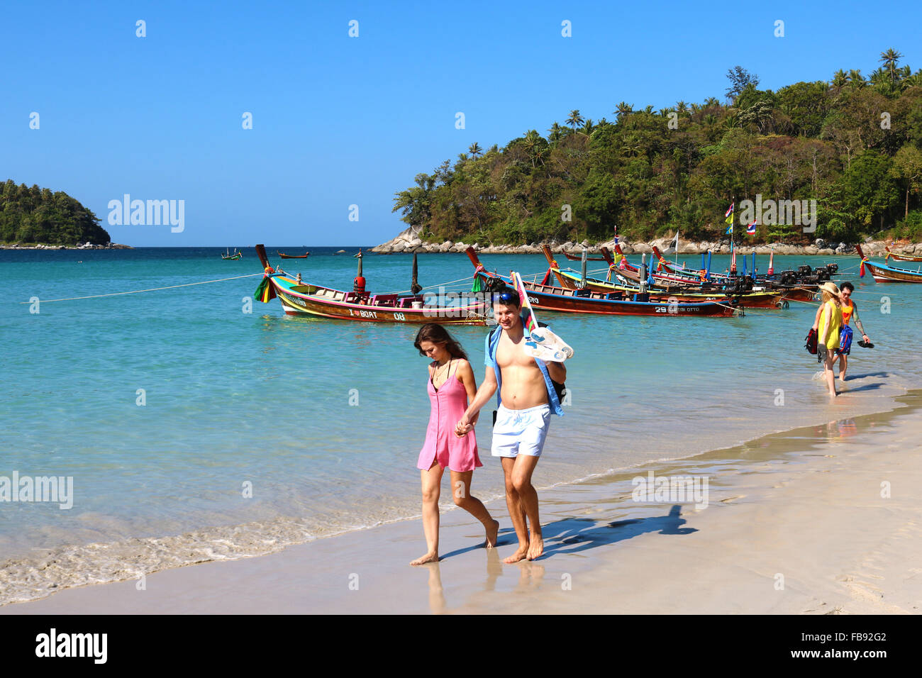 Thailandia Phuket Kata Beach è una delle migliori spiagge dell'isola Adrian Baker Foto Stock