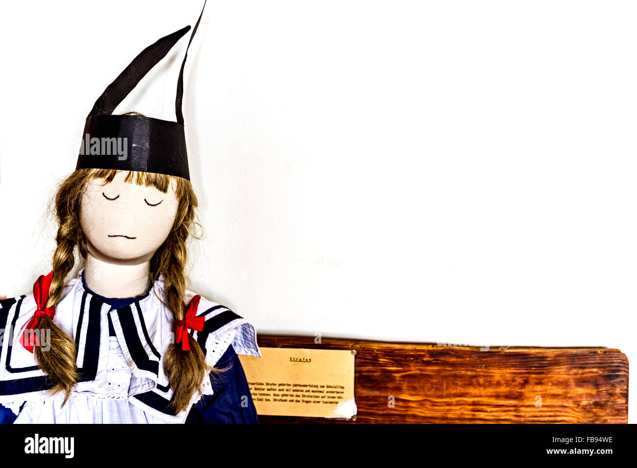 La vita nella scuola 100 anni fa Foto Stock