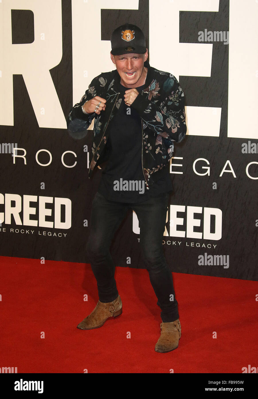 Londra, Regno Unito. Il 12 gennaio, 2016. Jamie Laing frequentando "credo" Premiere europeo al Cinema Empire, Leicester Square, Londra, Regno Unito. Credito: Stills Press/Alamy Live News Foto Stock