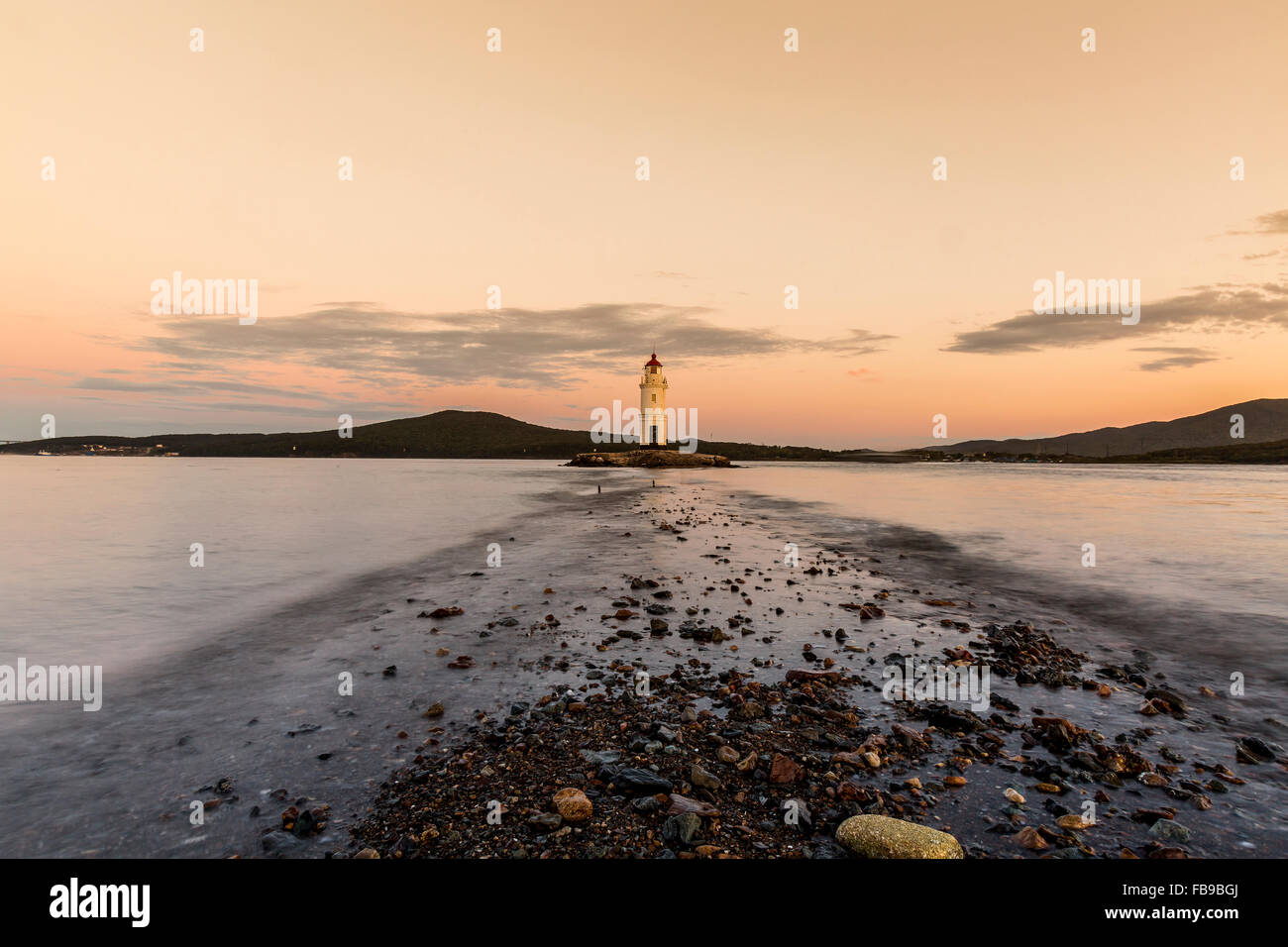 Vladivostok Light House, Russia Foto Stock