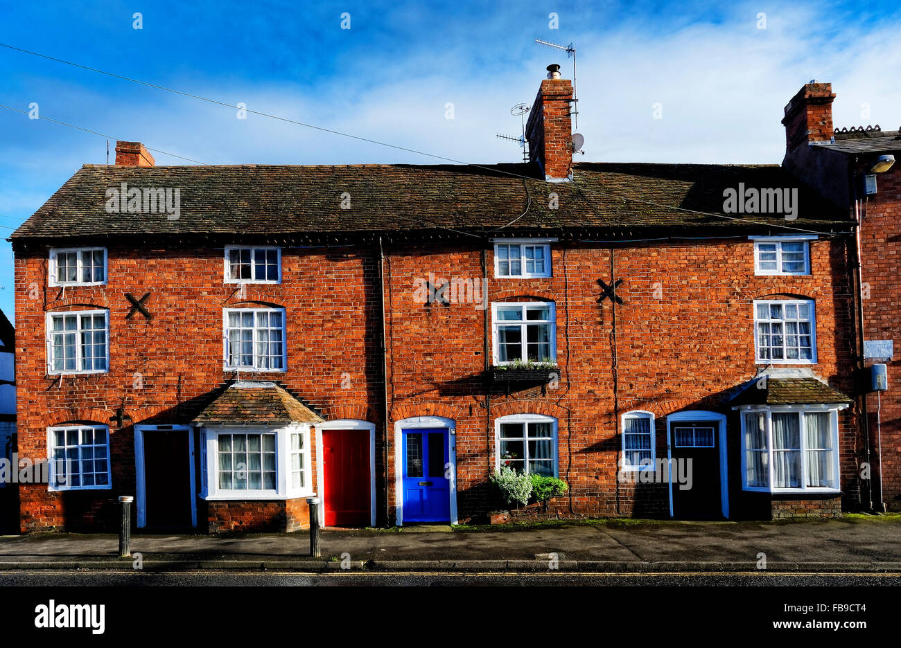 Resti medievali punteggiano la città mercato di Tenbury Wells, Worcestershire, Regno Unito Foto Stock