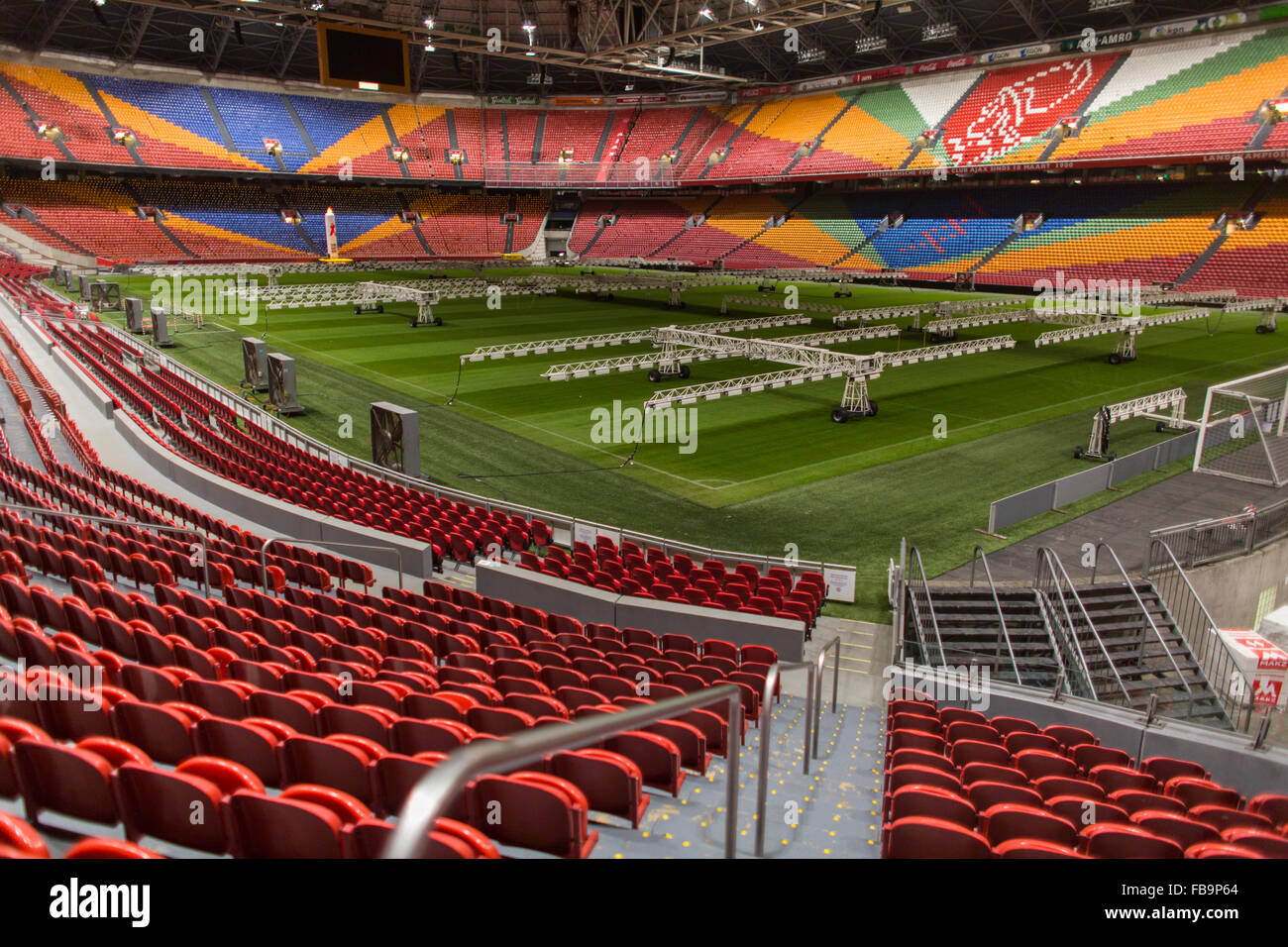 Arena di Amsterdam, home allo stadio di calcio della squadra olandese Ajax Foto Stock