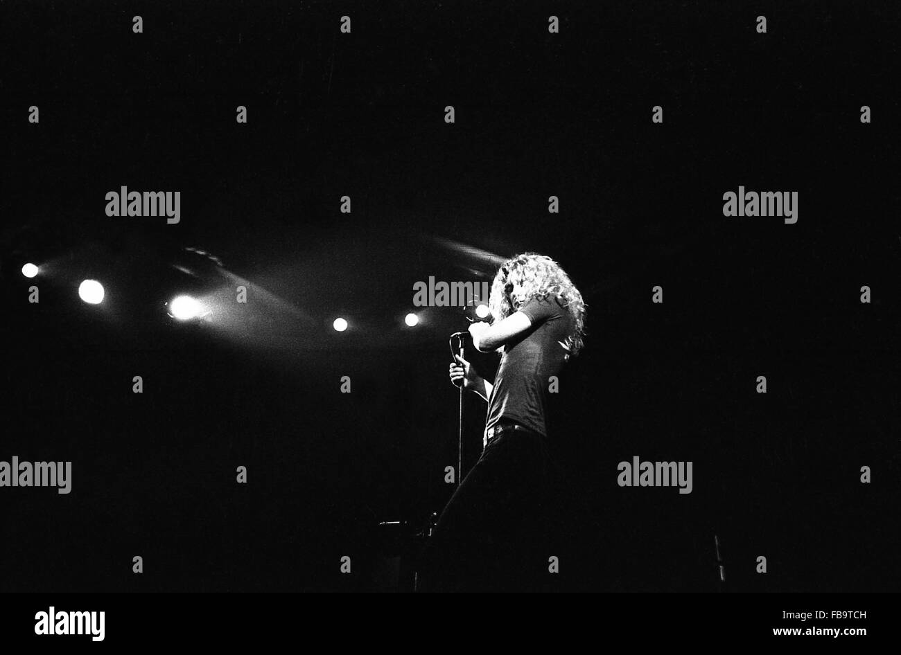 Robert Plant (Led Zeppelin), Concerto a Montreux, 1971 - 1971 - Francia / Parigi - Robert Plant (Led Zeppelin), Concerto a Montreux, 1971 - Philippe Gras / Le Pictorium Foto Stock