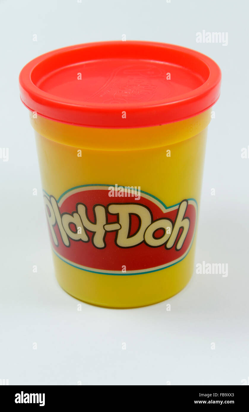 Vasca di Play-Doh. Foto Stock