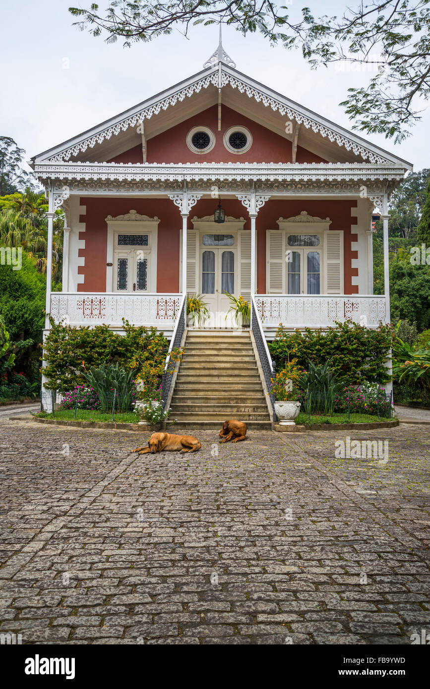 Casa di Barao da Saúde, Petropolis, Stato di Rio de Janeiro, Brasile Foto Stock