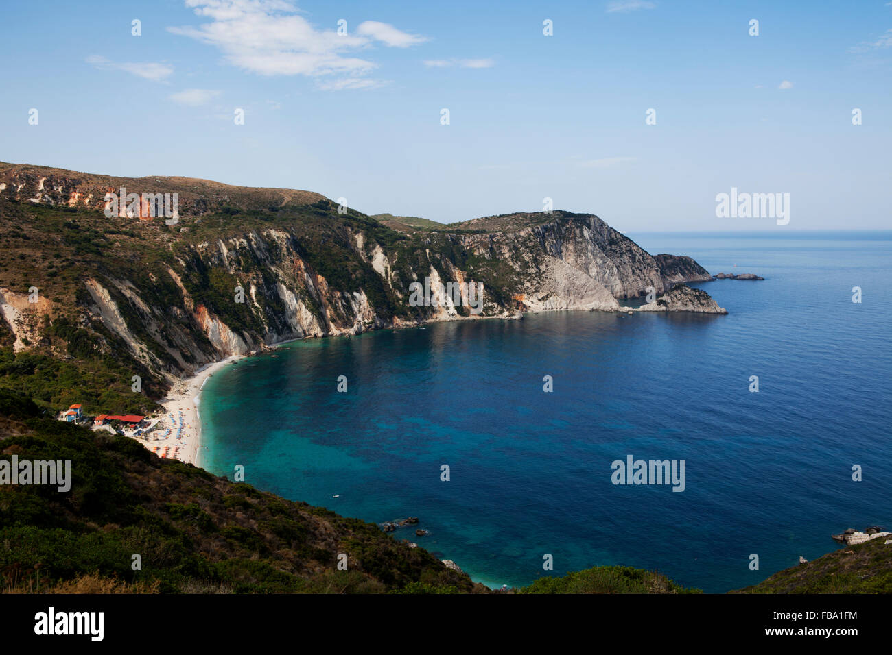 Petani Beach, CEFALLONIA, ISOLE IONIE, Grecia Foto Stock