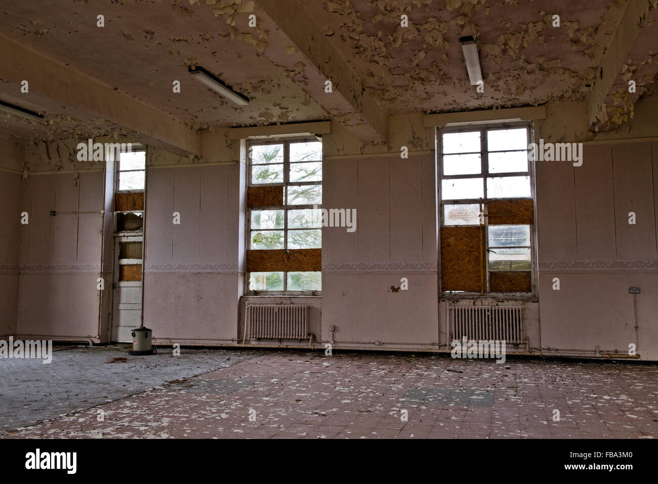 Abbandonata ex RAF base di West Raynham, Norfolk, Regno Unito Foto Stock