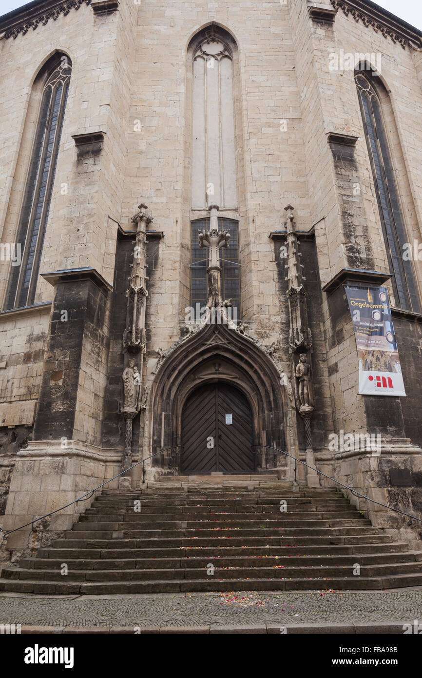Porta di San Venceslao chiesa, naumburg (Saale), Germania Foto Stock