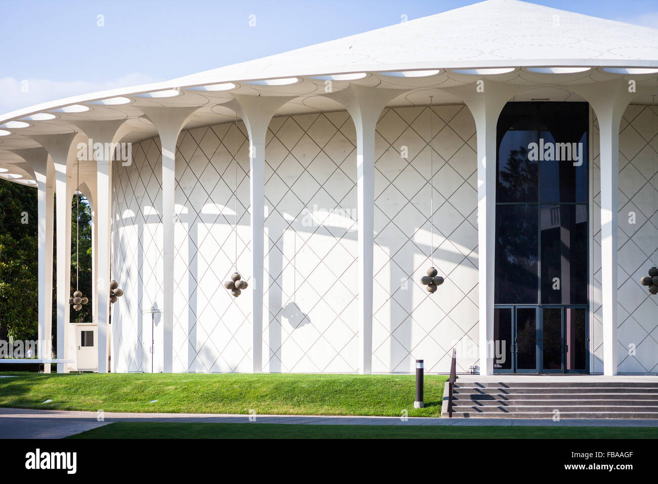 Beckman Auditorium del Caltech campus, Pasadena, CA Foto Stock