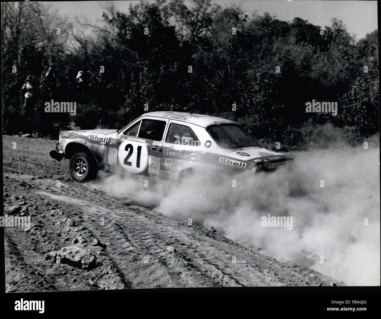 1972 - ''Annabel' dell' entrata, una Ford Escort pilotato da Robi Hillyar e Rally 1972 Mark Birley. © Keystone Pictures USA/ZUMAPRESS.com/Alamy Live News Foto Stock