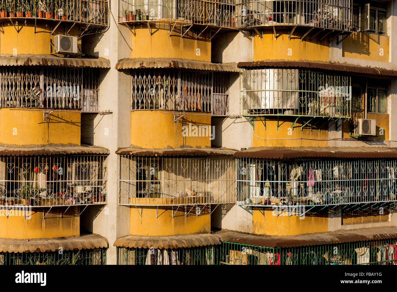 Edificio di appartamenti a Macau, Cina Foto Stock