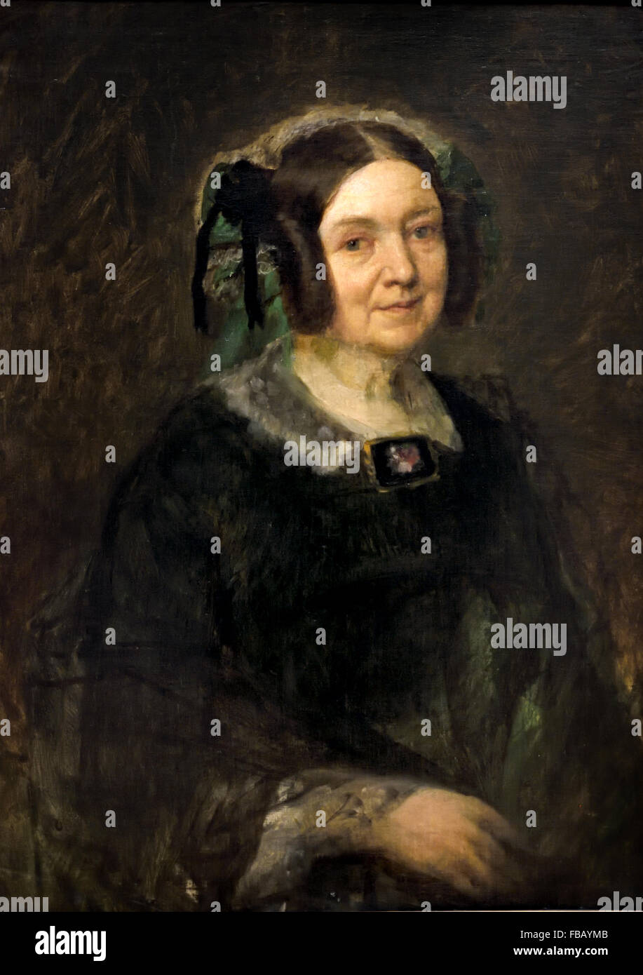 Ritratto di una donna da Lieven de Winne 1821-1880 belga fiamminga del Belgio Foto Stock