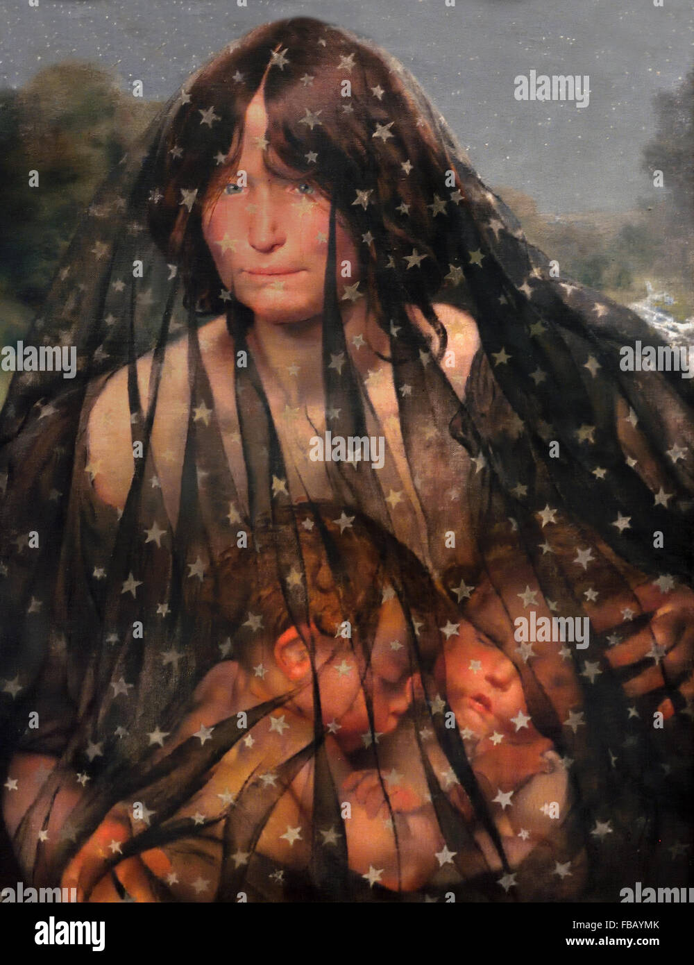 Allegoria della notte 1891 Leon Frederic 1856-1940 belga fiamminga del Belgio Foto Stock