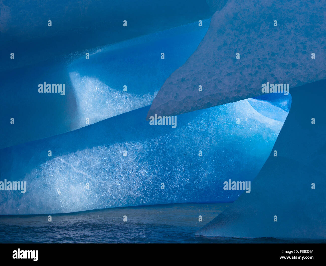 Iceberg dettaglio, Patagonia Foto Stock