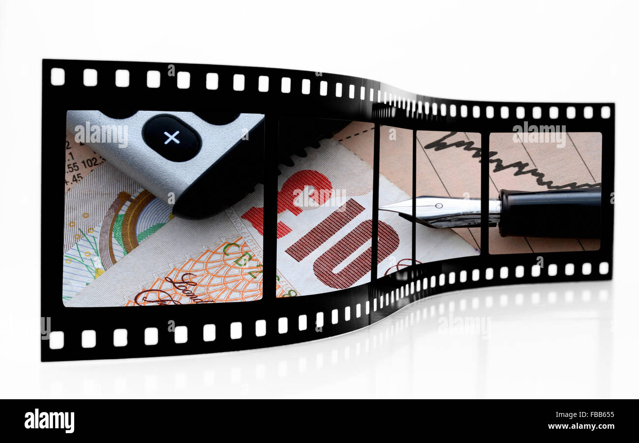 Il mercato azionario la striscia del film Foto Stock