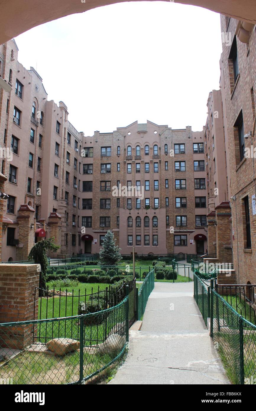 Giardini di Alhambra, Pelham Parkway, Bronx, New York Foto Stock