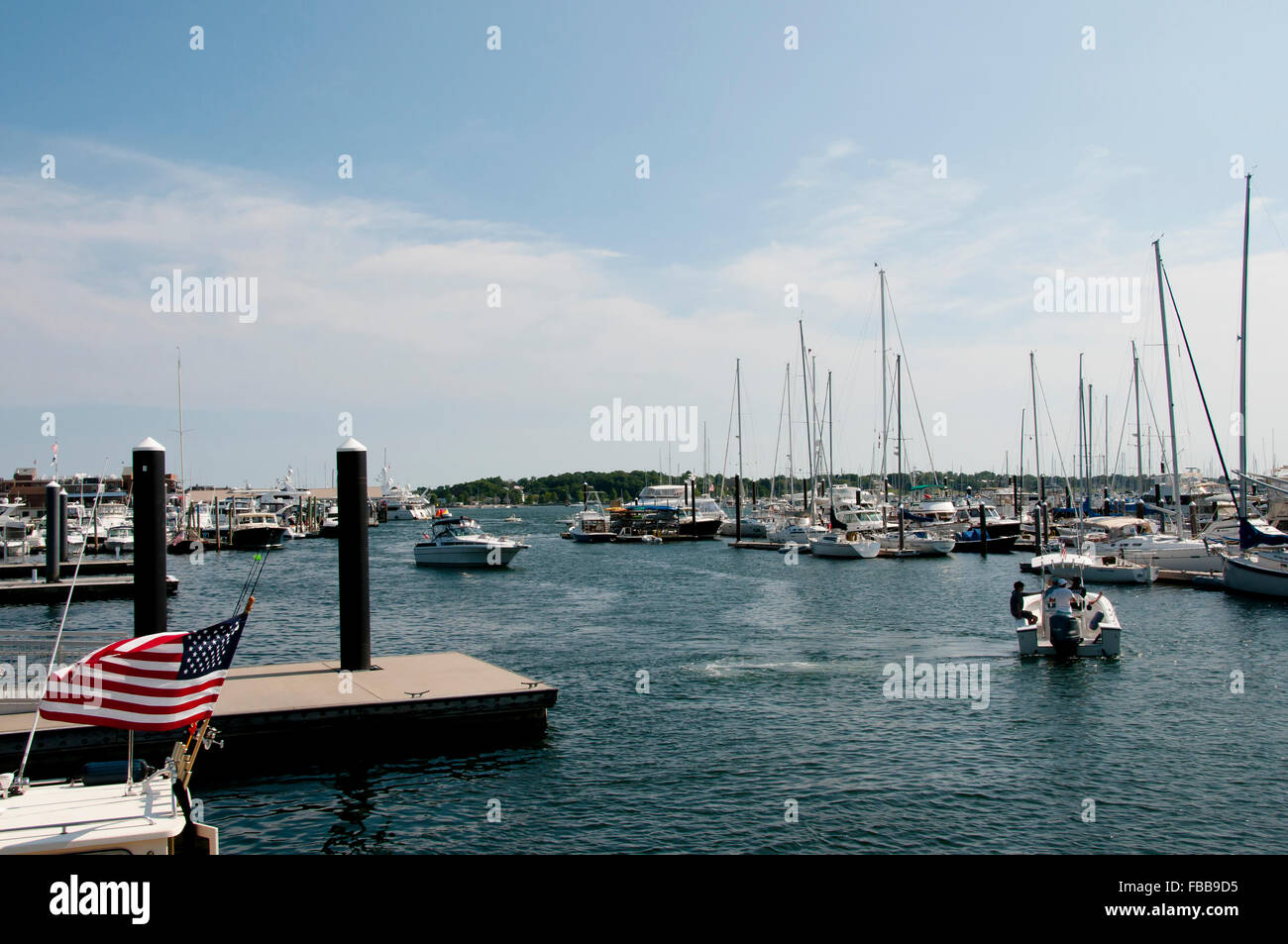 Newport Harbor - Rhode Island - USA Foto Stock