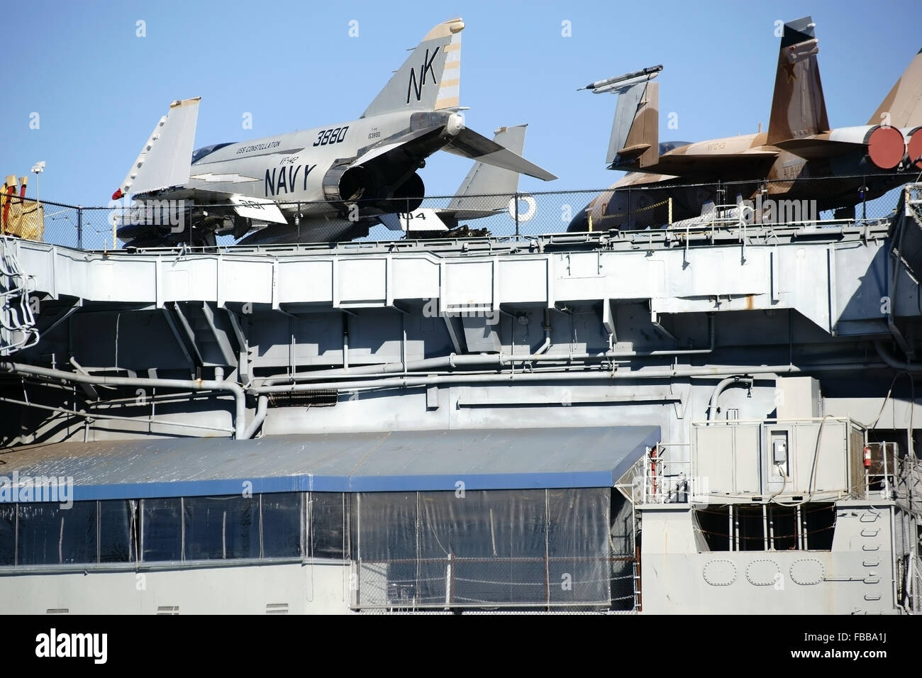 USS Midway Museum Foto Stock