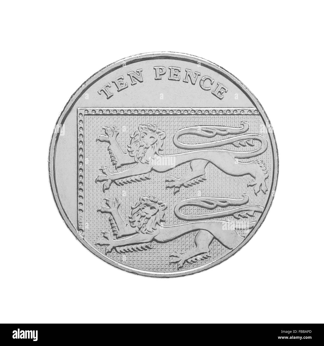 Regno Unito dieci Pence coin Foto Stock