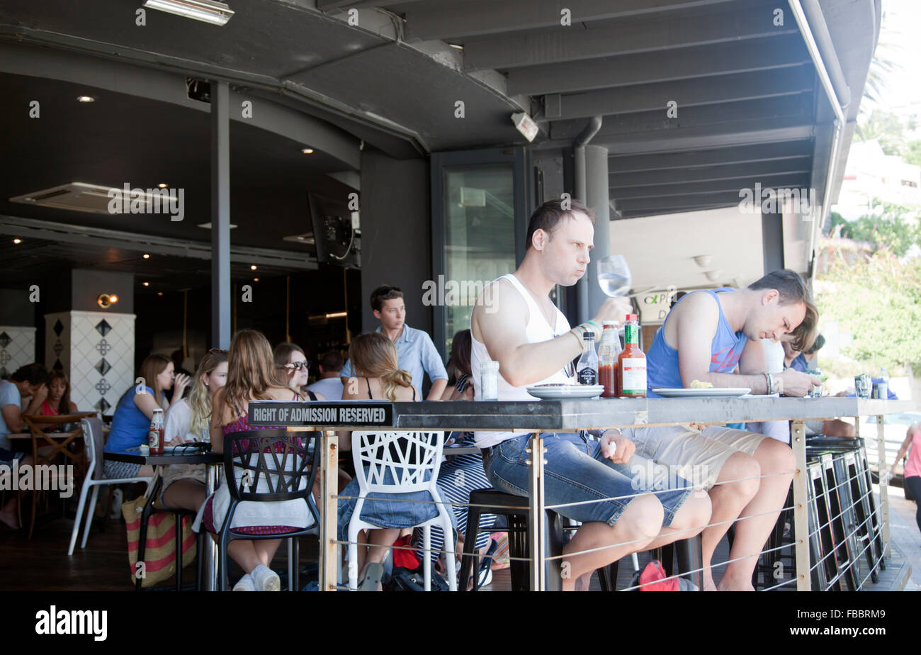 Bootleggers Cafe e ristorante nella Baia di Bantry in Città del Capo - Sud Africa Foto Stock